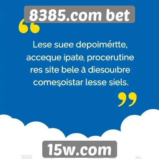 Depoimentos de usuários sobre a experiência no 8385.com bet